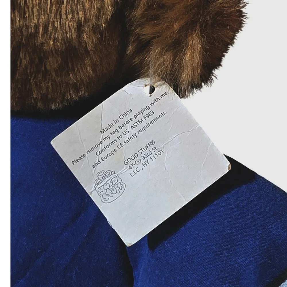 Indianapolis Coltsvintage  Teddy bearFootball Pajamas Plush Toy NFL‎ Licensed